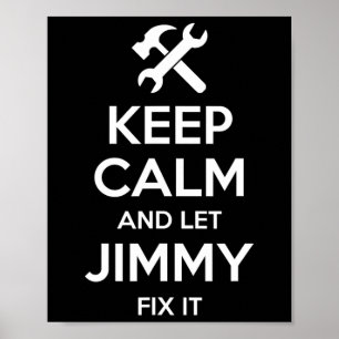 Poster Jimmy Fix Cita Engraçado Aniversário Personalizado