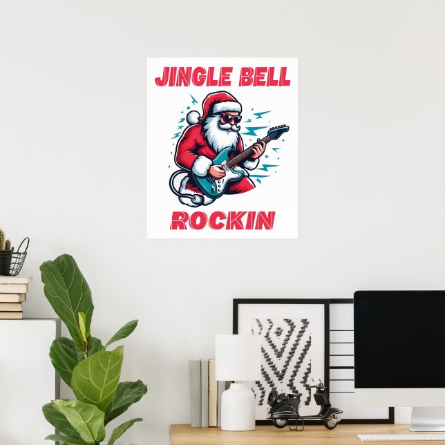 Poster Jingle Bell Rockin Natal (Escritório em casa)