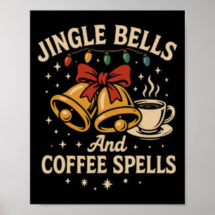 Poster Jingle Bells Café Tarado Engraçado Manhã De Natal