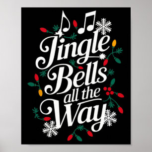 Poster Jingle Bells Festivos Gra De Natal