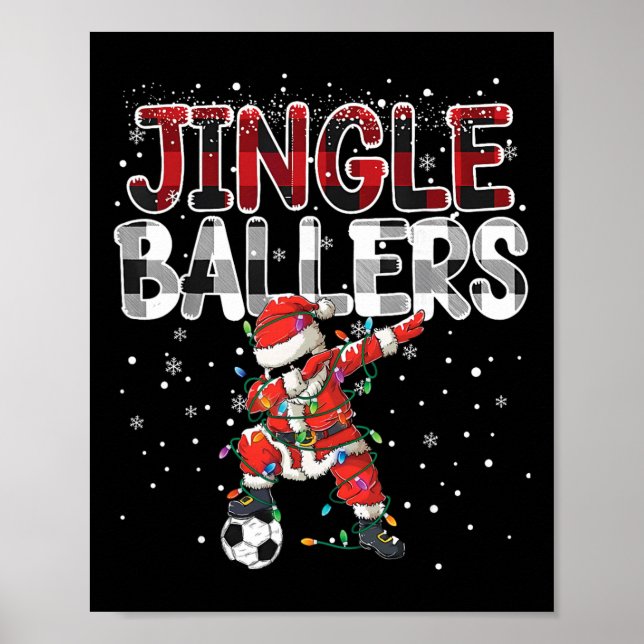 Poster Jingle Llers Pé De Natal Futebol Xadrez De Natal _ (Frente)