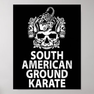 Poster Jiu-jit brasileiro do Ground Karate Bjj
