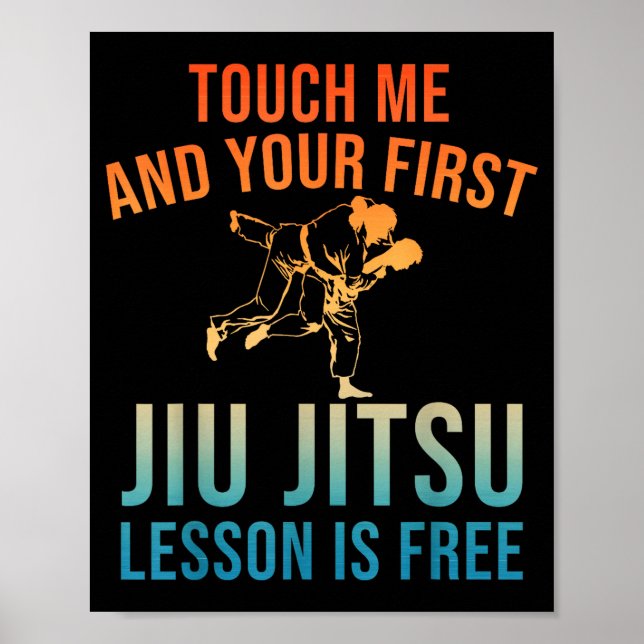 Poster Jiu Jitsu Art For Men Women Brazilian Jujitsu Bjj  (Frente)