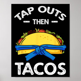 Poster Jiu Jitsu Artes Marciais Taco Jujutsu Cinco De May