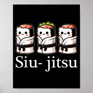 Poster Jiu Jitsu Brasileiro BJJ Para Homens Pai Menino Mu