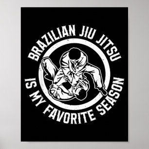 Poster Jiu Jitsu Brasileiro É a Estação Favorita - Jiu Ji
