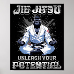 Poster Jiu Jitsu Brasileiro MMA e Grande Grappling BJJ