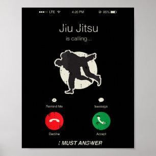 Poster Jiu Jitsu Está Chamando De Luta Mma Legal Por Arte