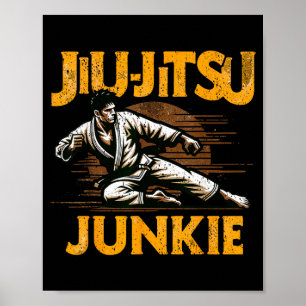 Poster Jiu-Jitsu Fighter Jujutsu Ju-Jitsu BJJ Brasileiro