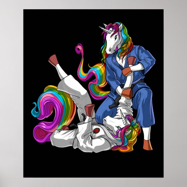 Poster Jiu-Jitsu Unicorns (Frente)