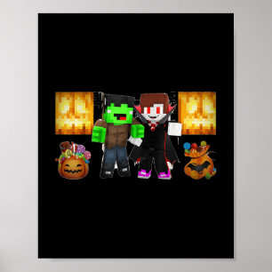 Poster Jj E Mikey! _ Halloween feliz