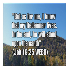Pôster Jó 19:25 WEBU