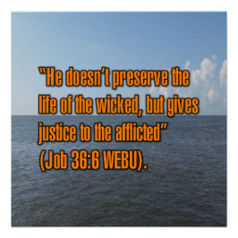 Pôster Jó 36:6 WEBU