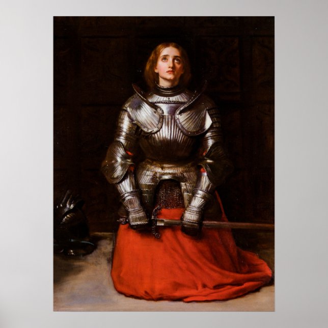 Poster Joan of Arc por John Everett Millais (Frente)