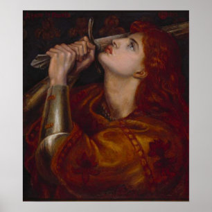 Poster Joana d'Arc de Dante Gabriel Rossetti