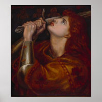 Joana d'Arc por Dante Gabriel Rossetti