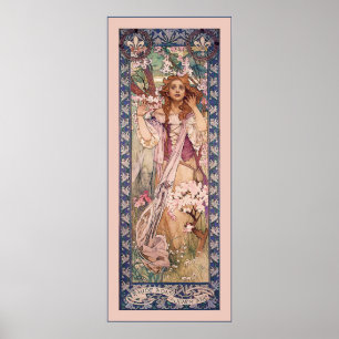 Pôster Joana do ~ Alphonse Mucha do arco