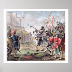 Pôster Joana do arco (1412-31) pede o inglês para sair