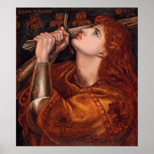 Poster Joana do arco, C. 1882 por Dante Gabriel Rossetti