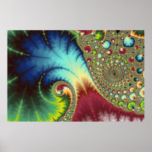 Poster Joanie 50 Fractal Art