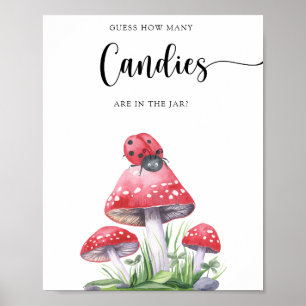 Poster Joaninha - adivinhe quantos doces