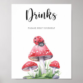 Poster Joaninha - Bebidas à vontade