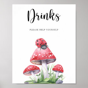 Poster Joaninha - Bebidas à vontade