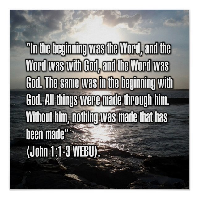 Pôster João 1:1-3 WEBU (Frente)