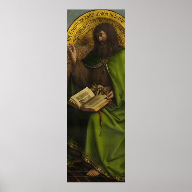 Poster João Batista, O Altarpeça Gand de van Eyck (Frente)