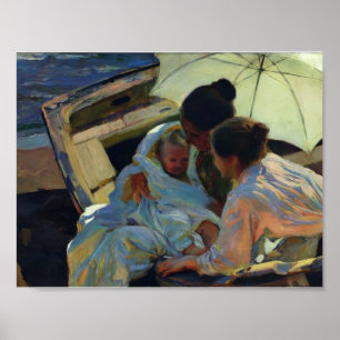 Poster Joaquín Sorolla- após o banho