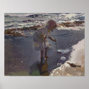 Pôster Joaquin Sorolla - Buscando Mariscos