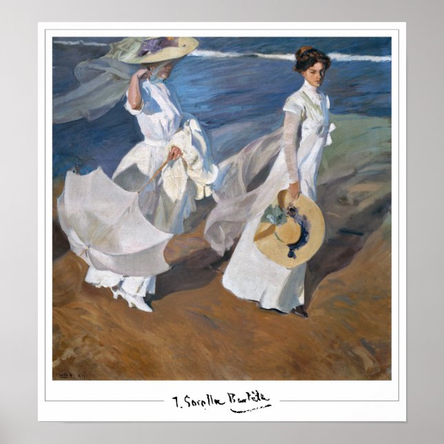 Poster Joaquín Sorolla Cartaz de Arte Zedign #19 (Frente)