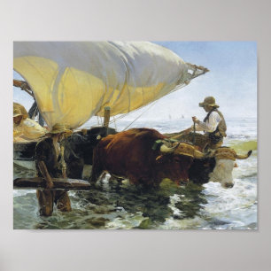 Pôster Joaquín Sorolla - Regresso da Pesca