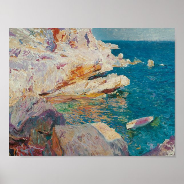 Poster Joaquin Sorolla Y Bastida - Rochas Em Javea. (Frente)