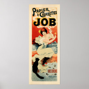Poster JOB Papier Cigarros por Georges Meunier French Ad