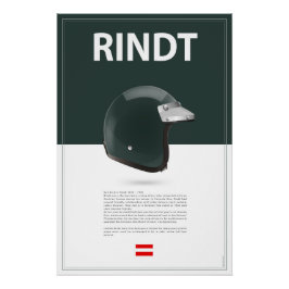 Pôster Jochen Rindt Helmet