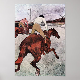 Poster Jockey e Race Horse, Lautrec