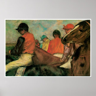 Pôster Jockeys, Edgar Degas