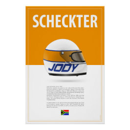 Pôster Jody Scheckter Helmet