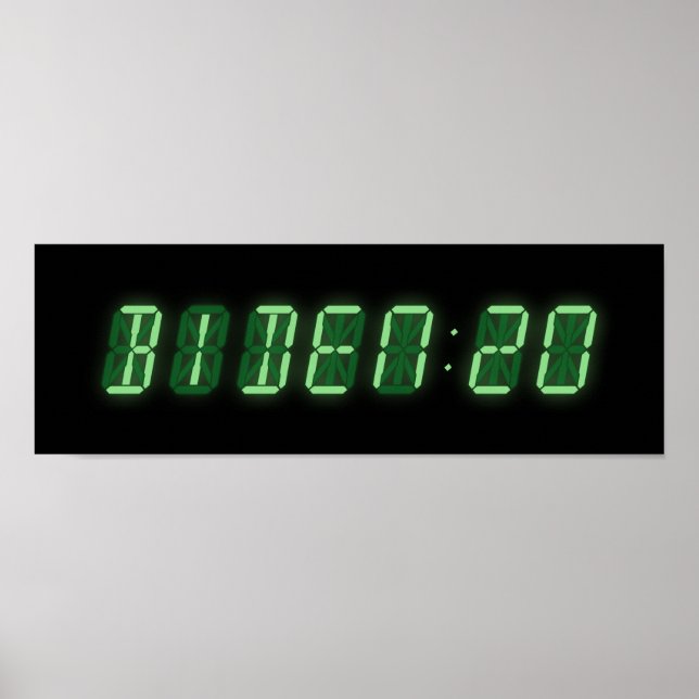 Poster Joe Biden 2020 Digital Clock (Frente)