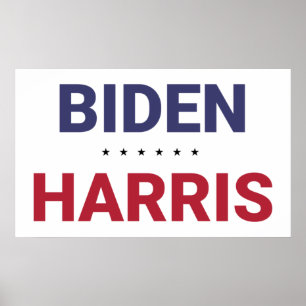 Poster Joe Biden and Kamala Harris (2020 US Election)
