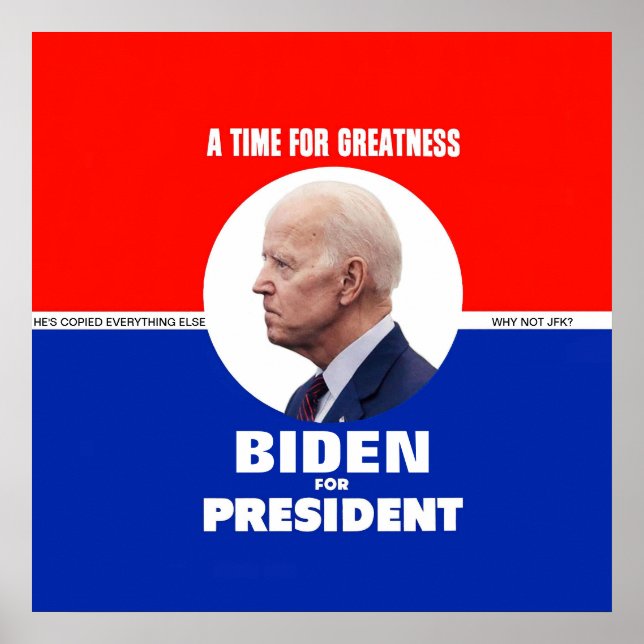 Poster Joe Biden estilo JFK (Frente)