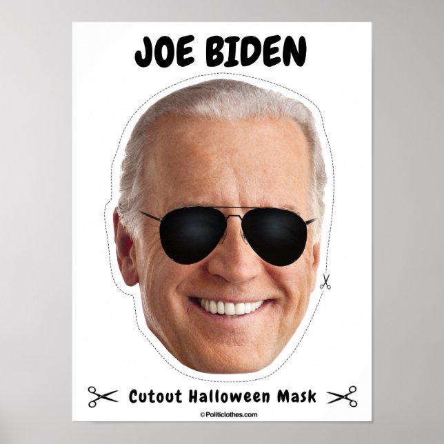Poster Joe Biden Halloween Mask (Frente)