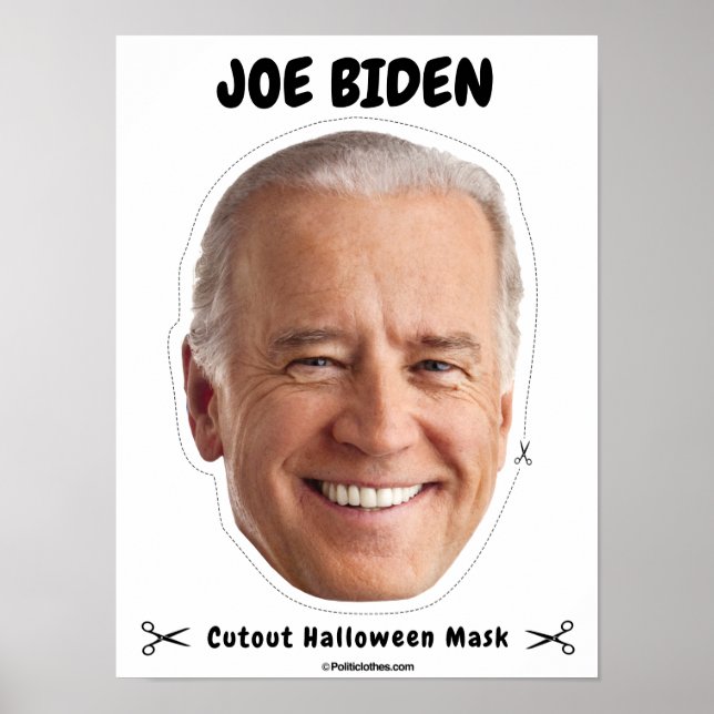 Poster Joe Biden Halloween Mask (Frente)