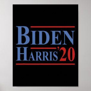 Poster Joe Biden Kamala Harris Presidente Democrata Liber