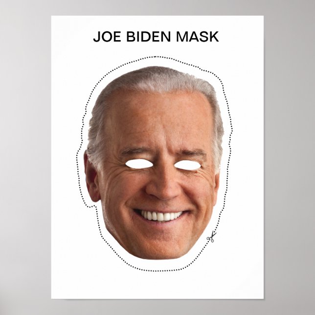 Pôster Joe Biden Mask (Frente)