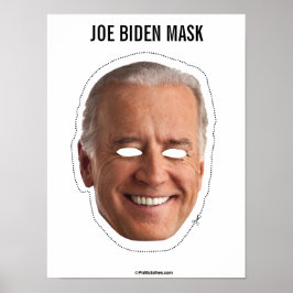 Pôster Joe Biden Mask Cutout