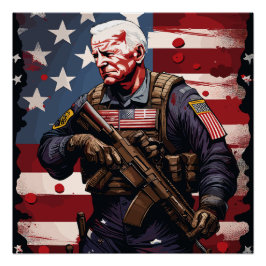Pôster Joe Biden Soldier