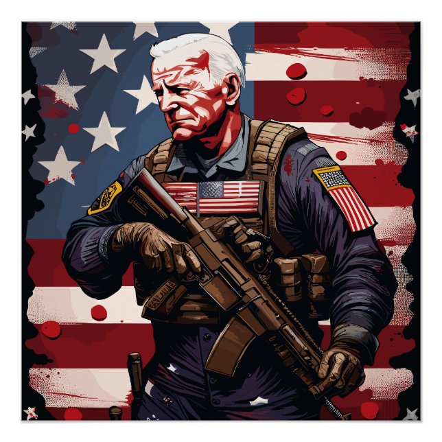 Pôster Joe Biden Soldier (Frente)