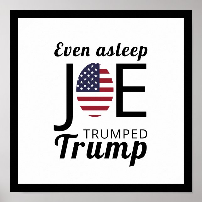 Poster Joe Trumped Trump, American Flag (Frente)